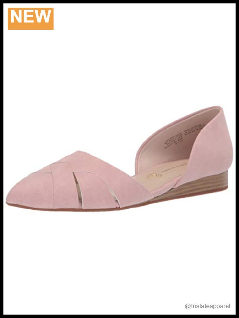 Wedge Flat Closed Pointed Toe Ankle Strap Leather Fashion Casual